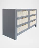 Image 2 of 4: Worlds Away Carla 6-Drawer Chest