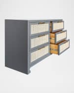 Image 3 of 4: Worlds Away Carla 6-Drawer Chest