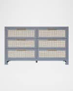 Image 1 of 4: Worlds Away Carla 6-Drawer Chest