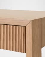 Image 3 of 5: Worlds Away Larkin Two-Drawer Desk