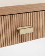 Image 4 of 5: Worlds Away Larkin Two-Drawer Desk