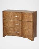 Image 2 of 3: Worlds Away Plymouth 3-Drawer Chest