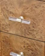 Image 3 of 3: Worlds Away Plymouth 3-Drawer Chest