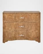 Image 1 of 3: Worlds Away Plymouth 3-Drawer Chest