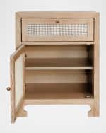 Image 4 of 5: Worlds Away Ruth Cane Nightstand