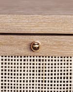 Image 5 of 5: Worlds Away Ruth Cane Nightstand