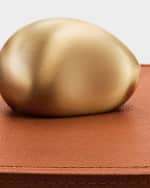 Image 3 of 4: Assouline Pebble Square Leather Trinket Box