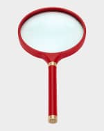 Image 1 of 3: Assouline Archival Leather Magnifying Glass