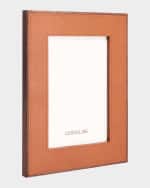 Image 2 of 5: Assouline Heritage Leather Picture Frame, 5" x 7"