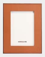 Image 1 of 5: Assouline Heritage Leather Picture Frame, 5" x 7"