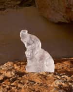 Image 2 of 2: Lalique Baby Elephant Sculpture