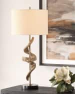 Image 2 of 3: The Uttermost Co Ram's Horn 34" Table Lamp