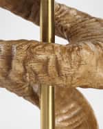 Image 3 of 3: The Uttermost Co Ram's Horn 34" Table Lamp
