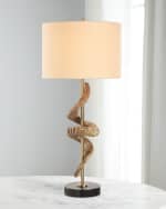 Image 1 of 3: The Uttermost Co Ram's Horn 34" Table Lamp