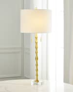 Image 3 of 3: Couture Lamps Bamboo 34" Table Lamp