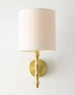 Image 4 of 4: Couture Lamps Bamboo 2-Light Wall Sconce, 19.5"