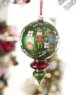 Image 2 of 2: Neiman Marcus Green Finial Toys Christmas Ornament