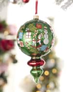 Image 1 of 2: Neiman Marcus Green Finial Toys Christmas Ornament