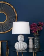 Image 4 of 5: Jamie Young Oceane Gourd 27" Table Lamp