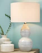 Image 3 of 5: Jamie Young Catalina Wave 24.5" Table Lamp