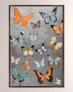 Image 1 of 3: The Oliver Gal Artist Co. "Silver Flight II" Hand-Embellished Giclee