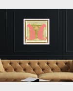 Image 2 of 3: The Oliver Gal Artist Co. "Casablanca Leopardo Peach" Framed Art Print