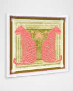 Image 3 of 3: The Oliver Gal Artist Co. "Casablanca Leopardo Peach" Framed Art Print