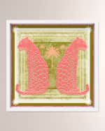 Image 1 of 3: The Oliver Gal Artist Co. "Casablanca Leopardo Peach" Framed Art Print