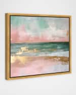 Image 3 of 3: The Oliver Gal Artist Co. "Oceans Glint on Gold" Framed Giclee on Canvas