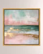 Image 1 of 3: The Oliver Gal Artist Co. "Oceans Glint on Gold" Framed Giclee on Canvas