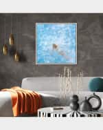 Image 2 of 4: The Oliver Gal Artist Co. "Pool Day Painting" Hand-Embellished Giclee