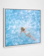 Image 3 of 4: The Oliver Gal Artist Co. "Pool Day Painting" Hand-Embellished Giclee