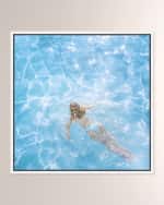 Image 1 of 4: The Oliver Gal Artist Co. "Pool Day Painting" Hand-Embellished Giclee