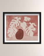 Image 1 of 3: The Oliver Gal Artist Co. "Fiery Nature" Framed Art Print on Paper