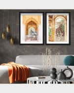 Image 2 of 4: The Oliver Gal Artist Co. "Animal Palace Entrance" Framed Art Prints on Paper Set