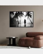 Image 2 of 3: The Oliver Gal Artist Co. "Tahitian Void Beach" Framed Art Print on Acrylic