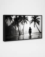 Image 3 of 3: The Oliver Gal Artist Co. "Tahitian Void Beach" Framed Art Print on Acrylic