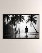 Image 1 of 3: The Oliver Gal Artist Co. "Tahitian Void Beach" Framed Art Print on Acrylic