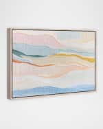 Image 3 of 3: The Oliver Gal Artist Co. "Stitched Beach Breeze" Framed Giclee on Canvas