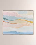 Image 1 of 3: The Oliver Gal Artist Co. "Stitched Beach Breeze" Framed Giclee on Canvas