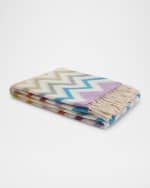 Image 1 of 2: Missoni Home Watamu Wool-Blend Throw, 51" x 75"