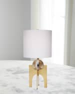 Image 2 of 2: Old World Design Cindy Crystal Ball 29" Stand Lamp