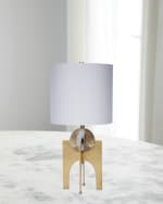Image 1 of 2: Old World Design Cindy Crystal Ball 29" Stand Lamp