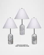 Image 3 of 3: Jamie Young Holt Travertine Table Lamp, 28"