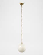 Image 1 of 3: Jamie Young Camber Glass Pendant, 11.5"