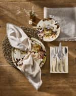 Image 5 of 5: MacKenzie-Childs Wild Rose White Charger Plate