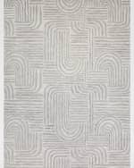 Image 1 of 8: Exquisite Rugs Juno Hand-Tufted Gray/Ivory Rug, 12' x 15'