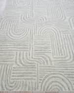 Image 3 of 7: Exquisite Rugs Juno Hand-Tufted Gray/Ivory Rug, 8' x 10'