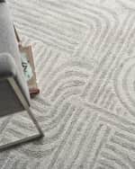 Image 5 of 7: Exquisite Rugs Juno Hand-Tufted Gray/Ivory Rug, 8' x 10'