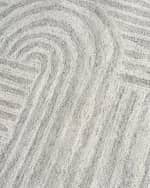 Image 6 of 7: Exquisite Rugs Juno Hand-Tufted Gray/Ivory Rug, 8' x 10'